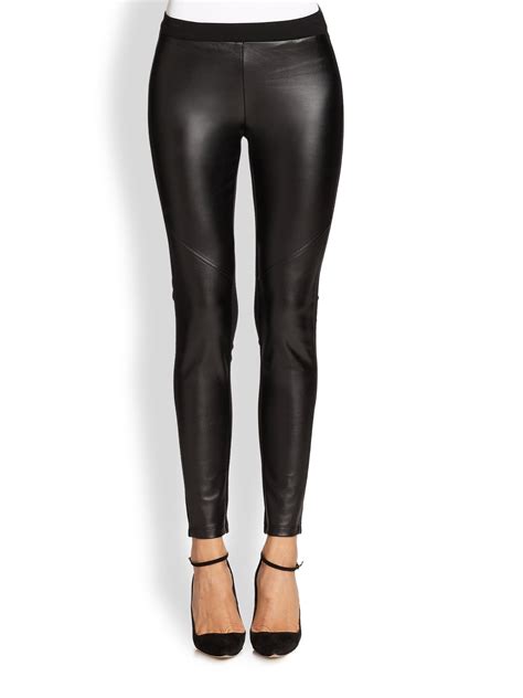 michael michael kors faux leather leggings